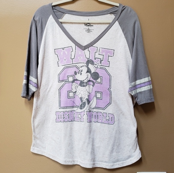 Disney Parks Minnie Mouse raglan tee - Picture 1 of 5